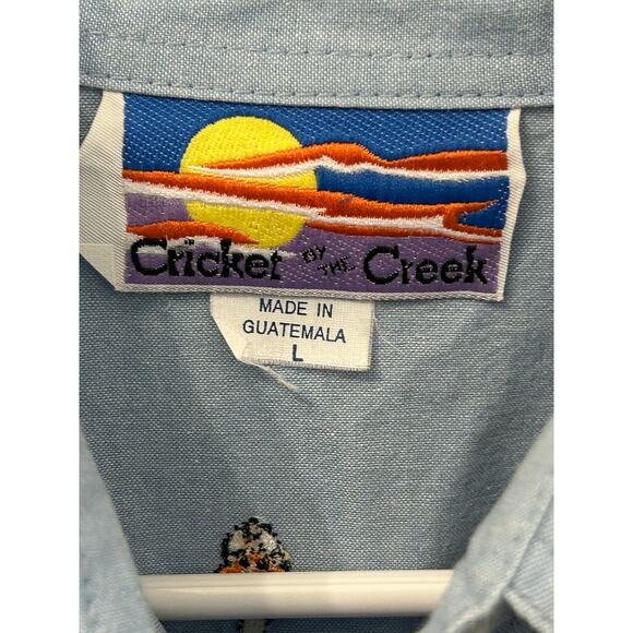 Vintage Embroidered Denim 2 sided Shirt - Picture 3 of 3